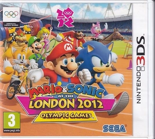 Mario and Sonic at the London 2012 Olympic Games - Nintendo 3DS Spil - (A Grade) (Used) (eng)